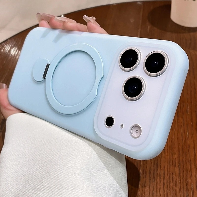 Ring Stand Case - Capa de Silicone Magnética Macia para