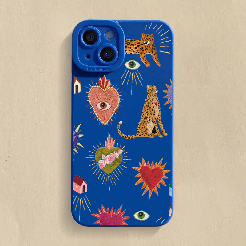 Samsung Galaxy A55 - Capa de Celular Antichoque Floral Olhos