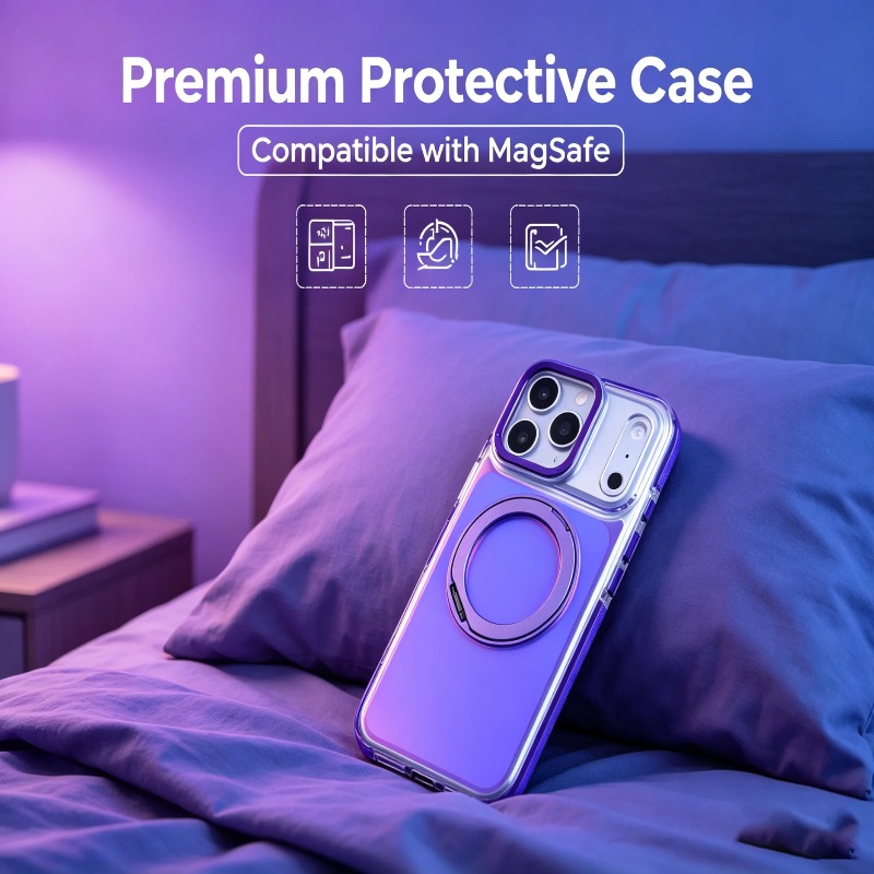 Ring Stand Case - Capa Magnética de Luxo com Gradiente