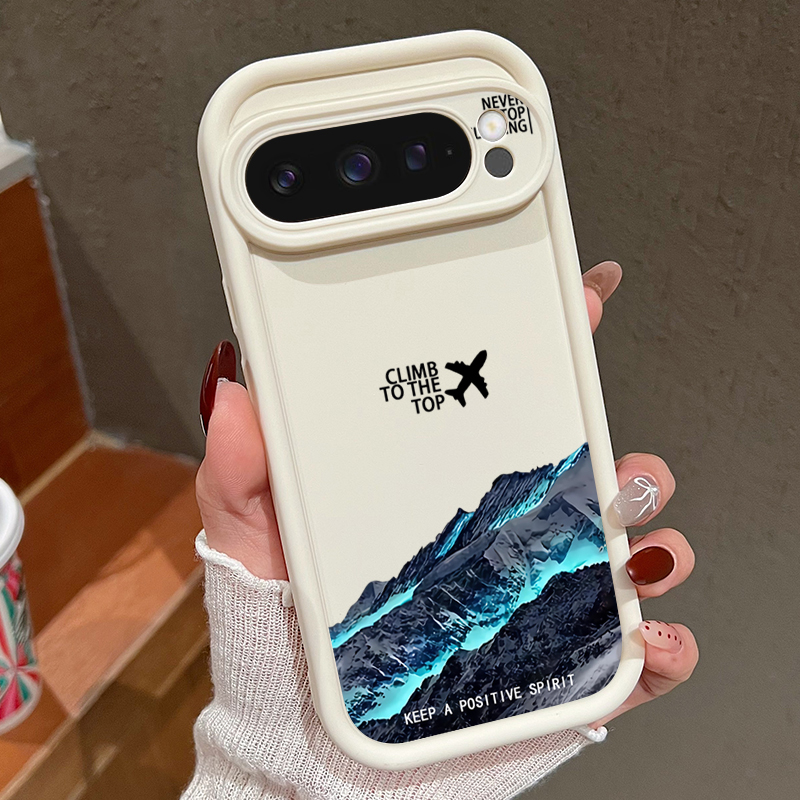 Phone Cases Google Pixel 9 - Avião neve montanha padrão caso de