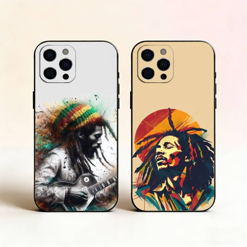 Phone Cases Jamaica - Capa de Silicone Macio Preta J-Jamaica