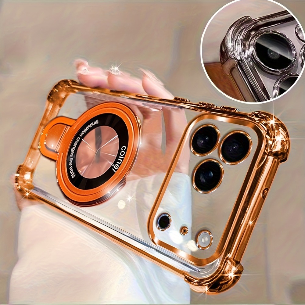 Ring Stand Case - Capa de Celular Luxuosa com Revestimento