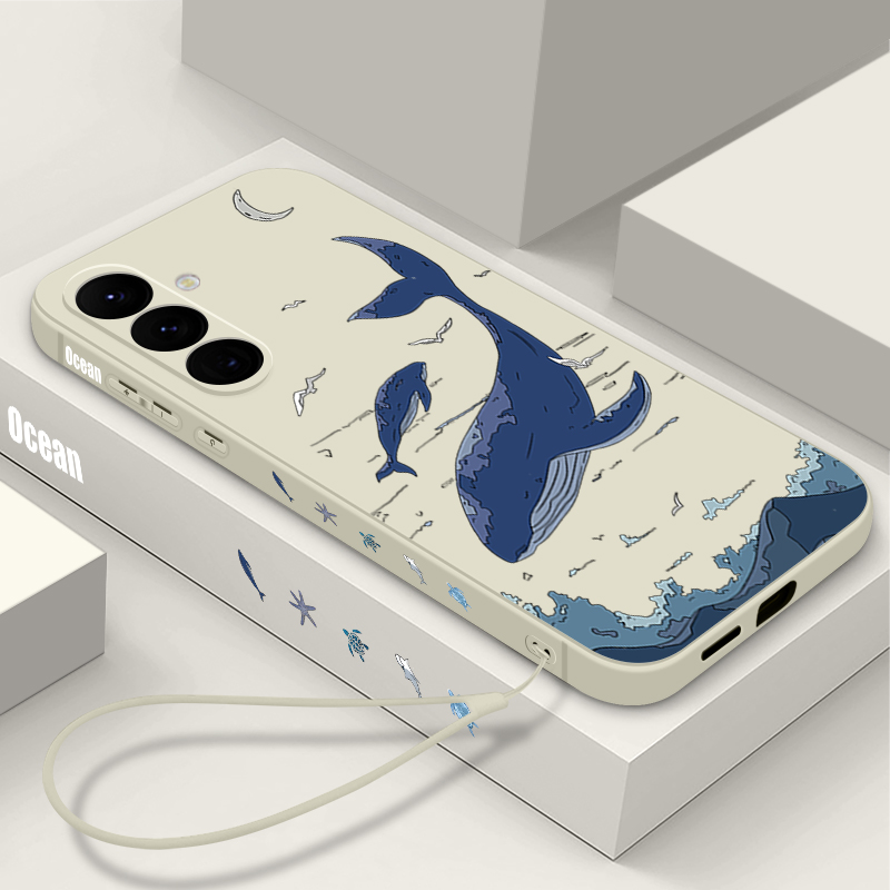 Phone Cases Galaxy A17 - Capa de Celular Baleias para Samsung