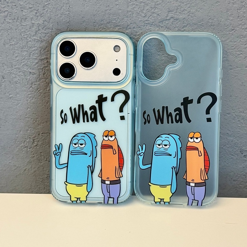 Phone Cases Ugly - Capa de Celular Transparente Fosca Azul