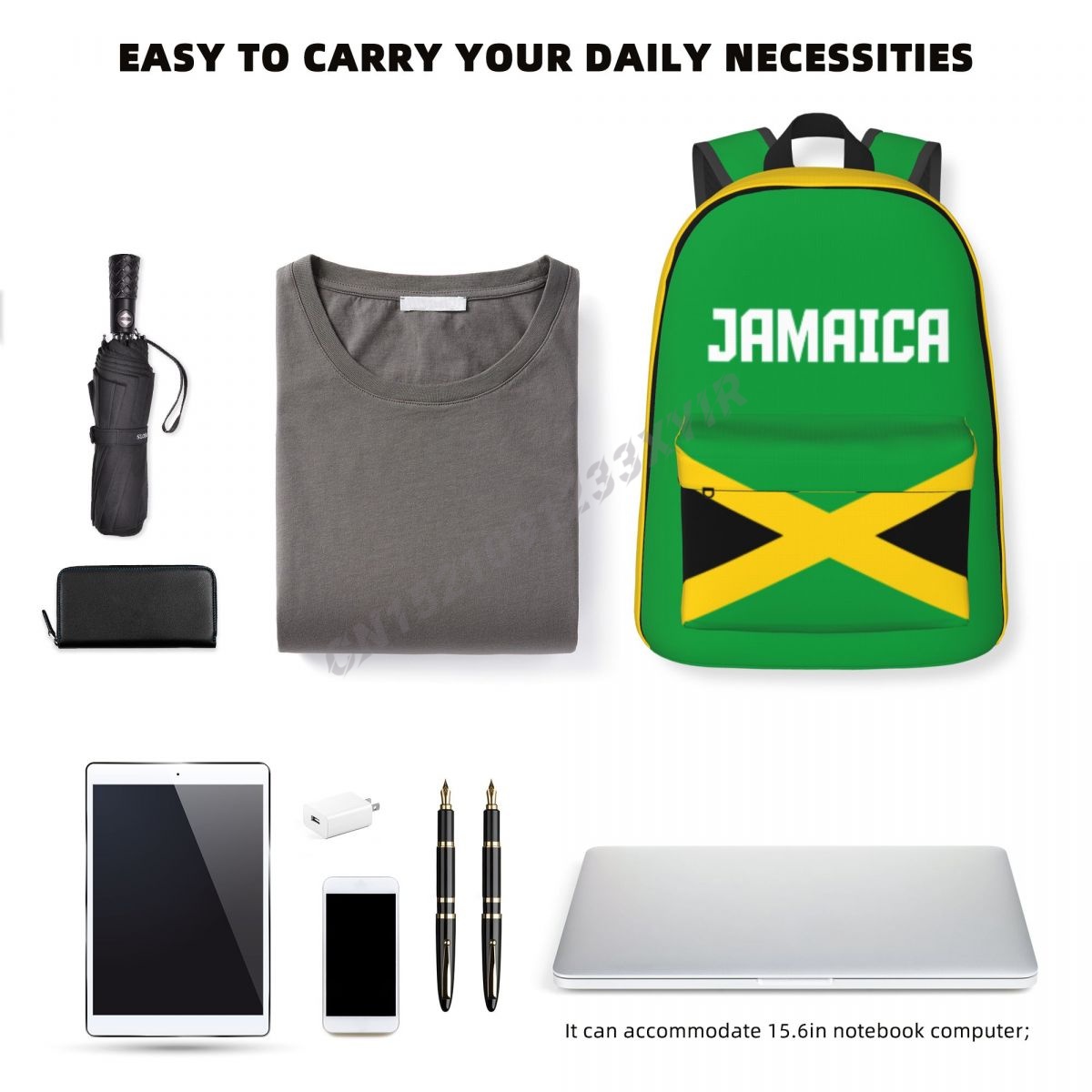 Mochila unissex com bandeira j - Phone Cases Jamaica avaliação e preço