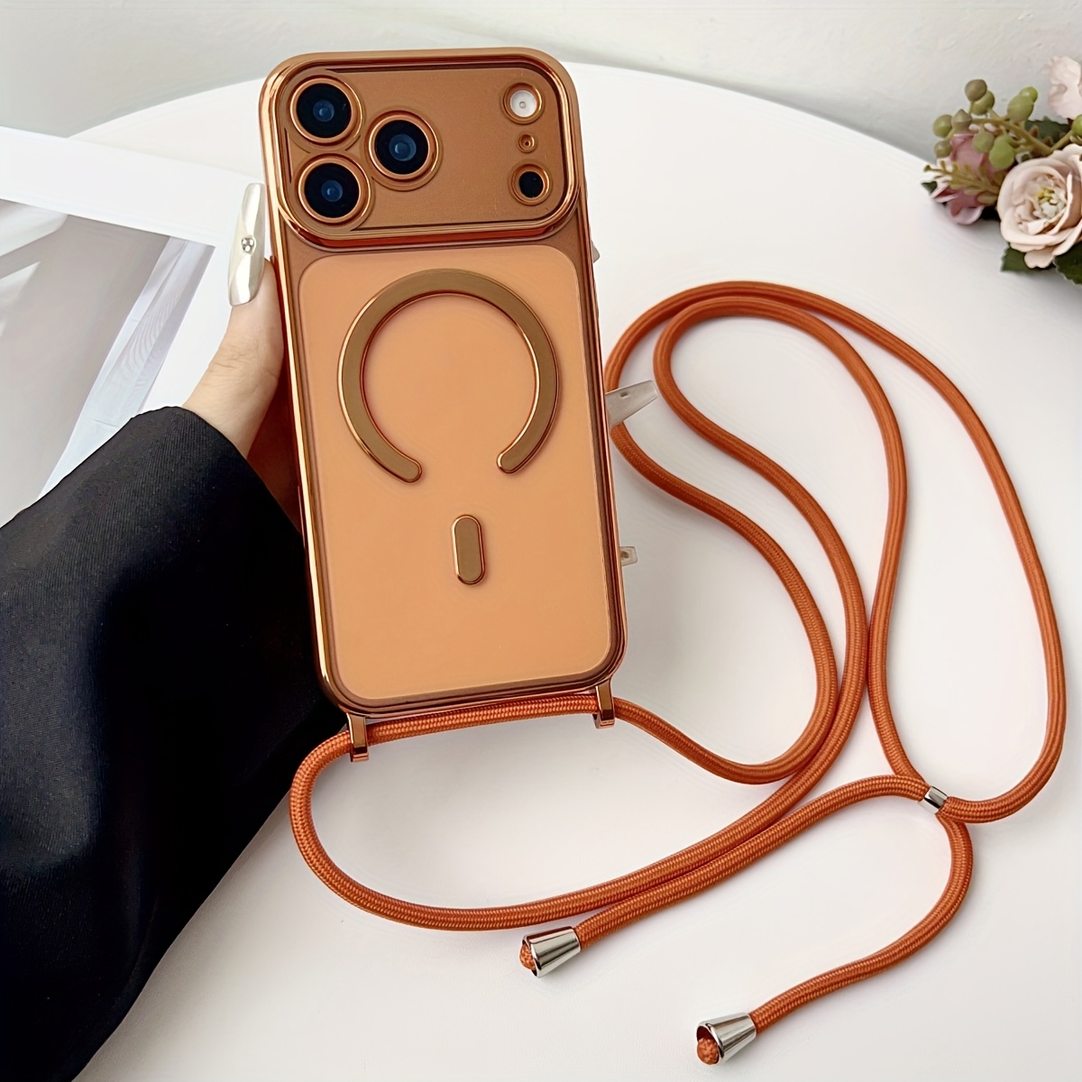 Colar de luxo cabo corda cordã - Clear Magsafe Case avaliação e preço