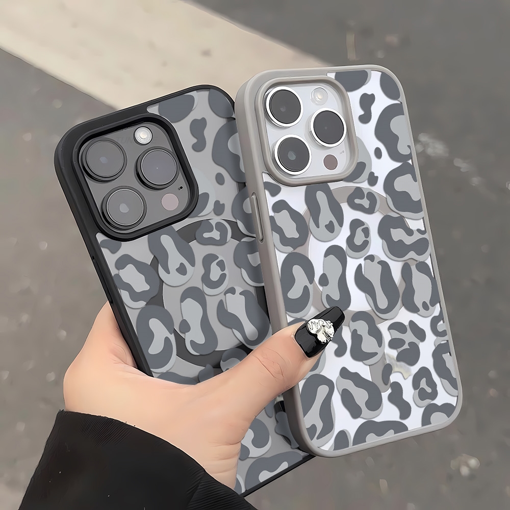 Capa com Estampa de Leopardo P - Clear Magsafe Case avaliação e preço