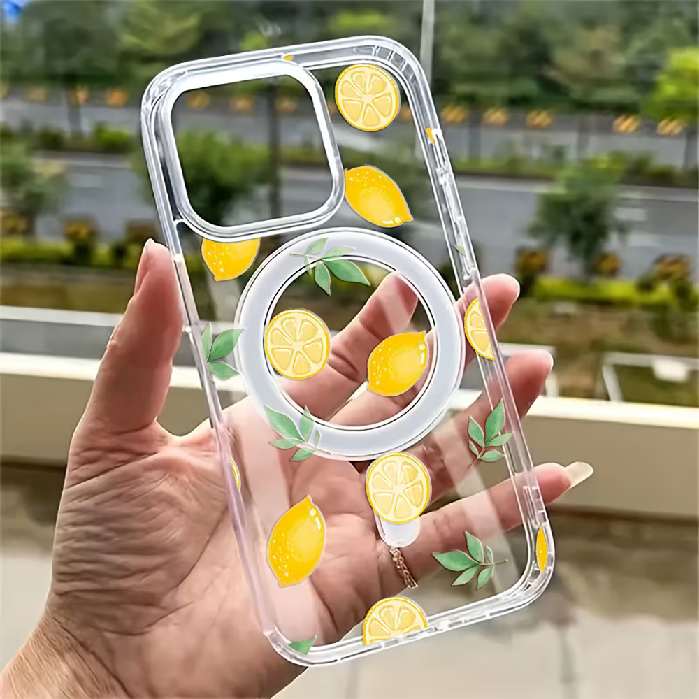 Capa Transparente de Limão de  - Clear Magsafe Case avaliação e preço