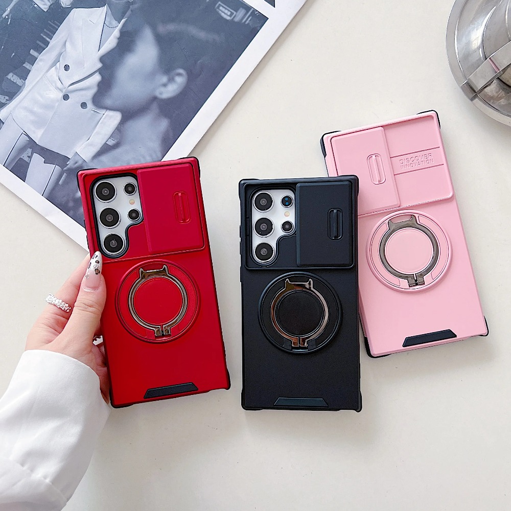 Capa à prova de choque com sup - Ring Stand Case avaliação e preço