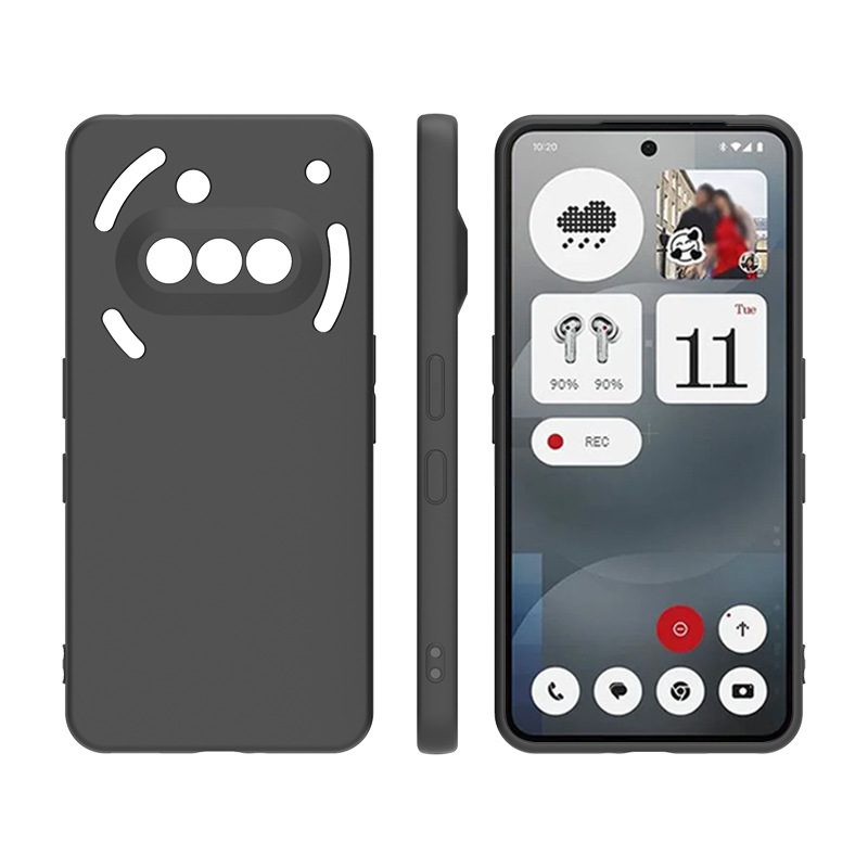 Preto fosco caso de silicone p - Phone Cases Nothing 3A avaliação e preço